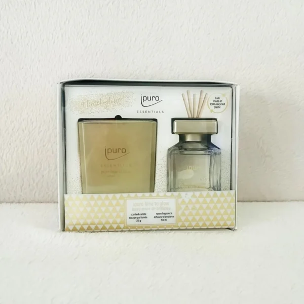 Ipuro Geschenkset Geurstokjes en Kaars - Afbeelding 2