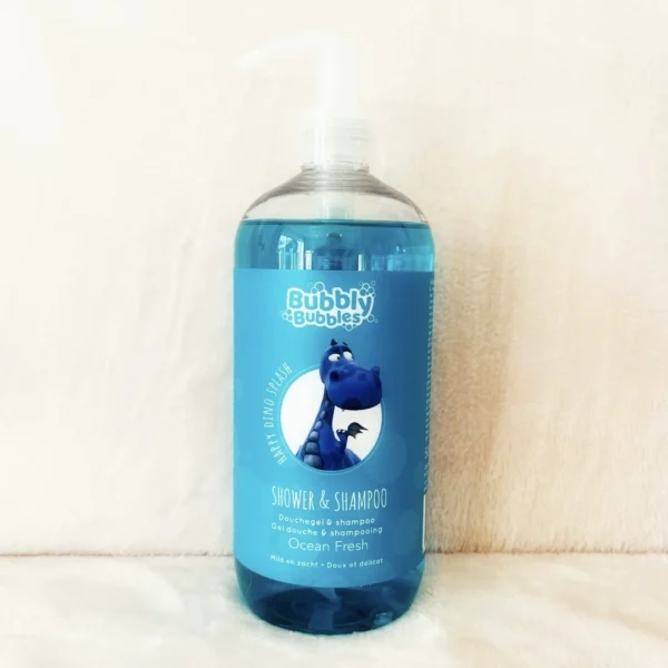 Bubbly Bubbles Shower en shampoo blauw (groot)