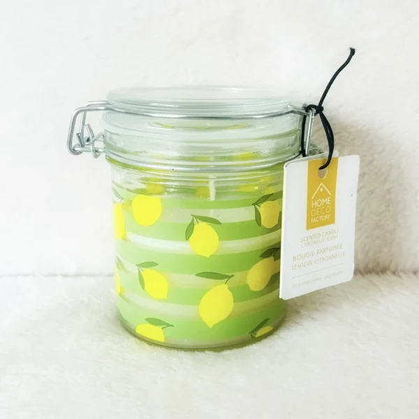 Geurkaars citronella citroen groot